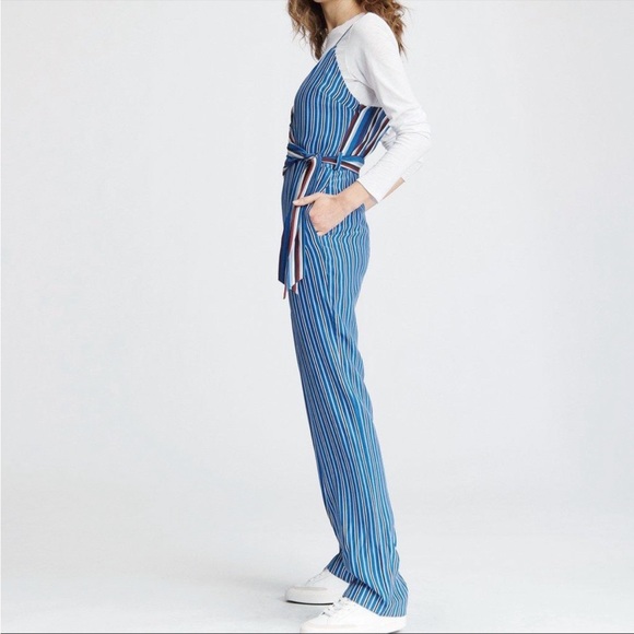 Rag & Bone Felix Striped Silk Jumpsuit - Picture 15 of 16